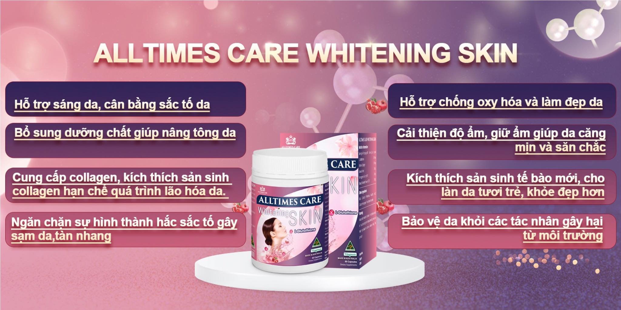 Công dụng tuyệt vời của Alltimes Care Whitening Skin 